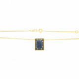 GOLD PLATED CHAIN WITH CRYSTAL AND ZIRCONIA