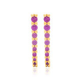 GOLD PLATED EARRING WITH ZIRCONIA